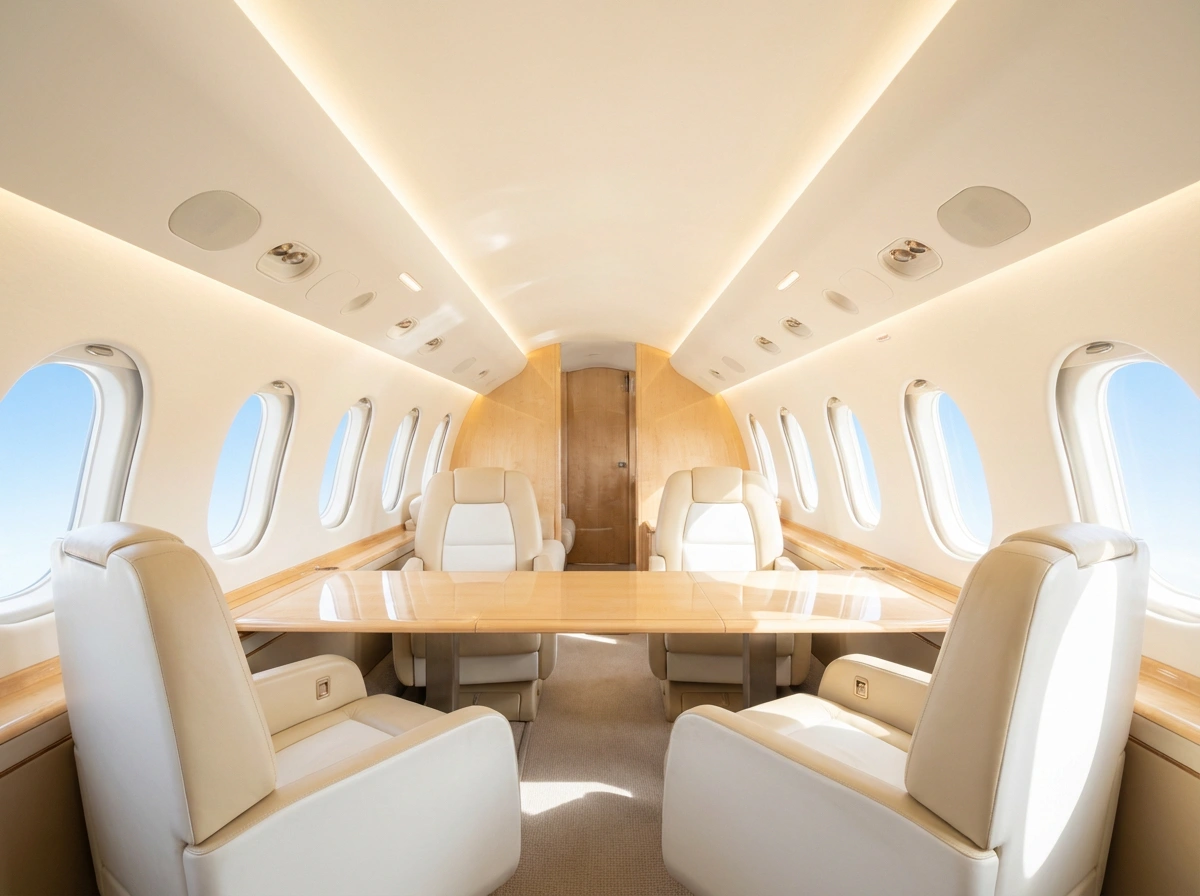 Private Jet Nassau — luxury private jet interior